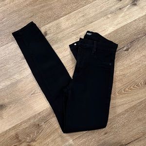 Hudson black skinny jeans, size 26